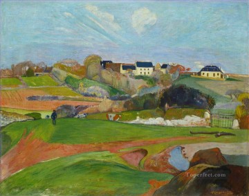 Artworks by 350 Famous Artists Painting - Landscape at Le Pouldu Paul Gauguin